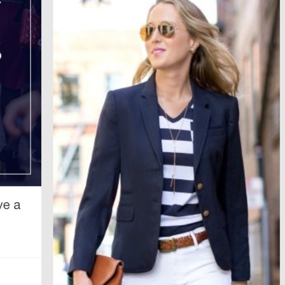 Talbots Navy wool Blazer